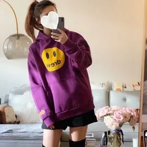 Drew house purple hoodie new arrivals